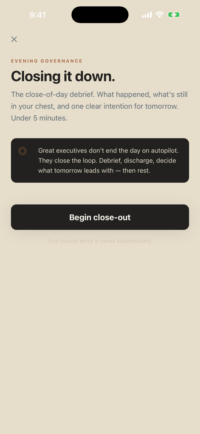 The Founded app — Evening Reflections