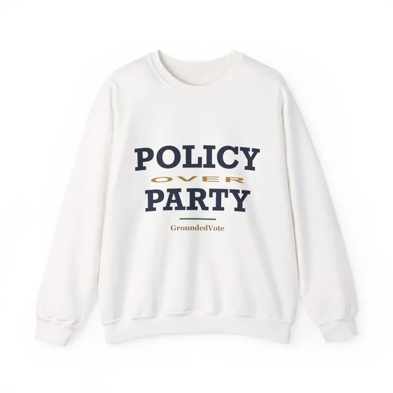 Policy Over Party Crewneck
